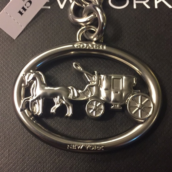 COACH - HORSE & CARRIAGE BAG CHARM/KEYCHAIN (NWT) - Picture 2 of 10